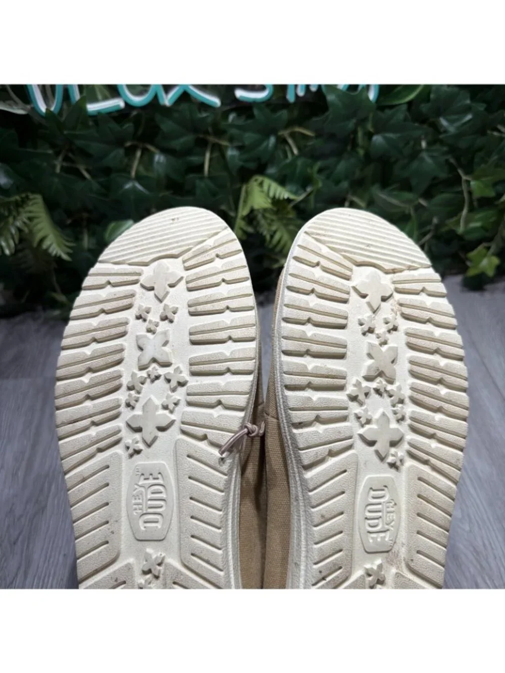 Hey Dude Wally Mid Salt N Stone Casual Boots Shoes Tan White Mens Size 14
